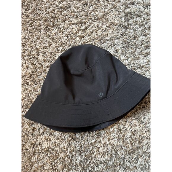Lululemon Both Ways Reversible Bucket Hat M/L Black Camo - Picture 2 of 4